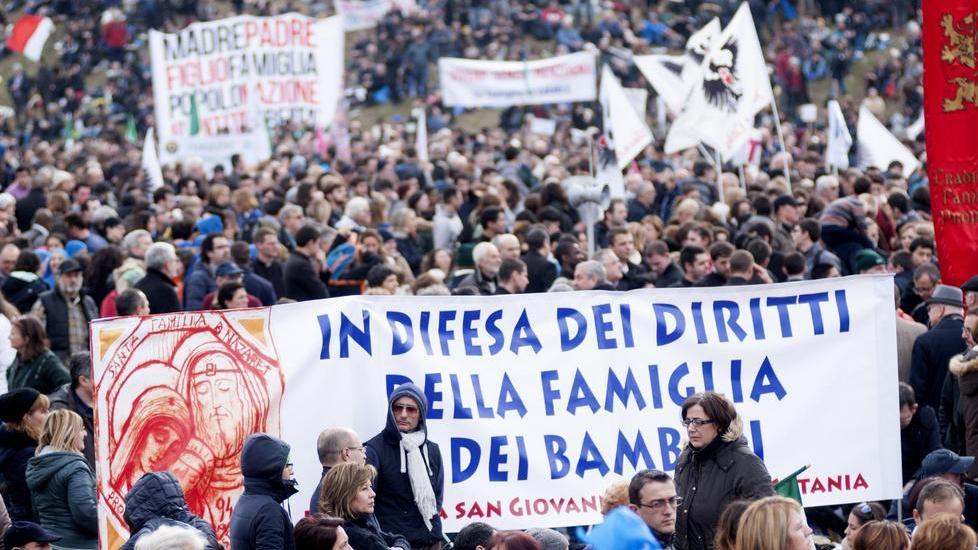 Tanti ferraresi al Family Day per diro no alla stepchild