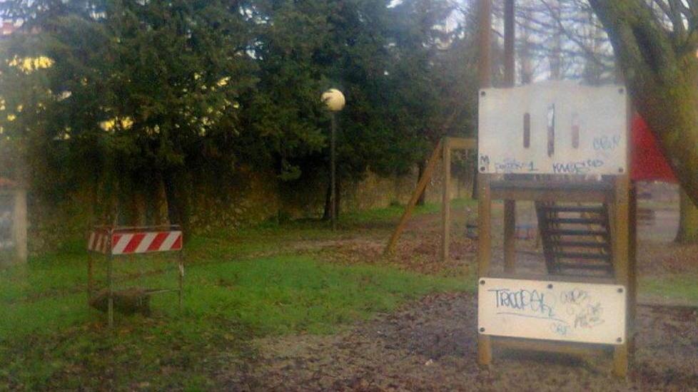 Degrado nel parco di Athena