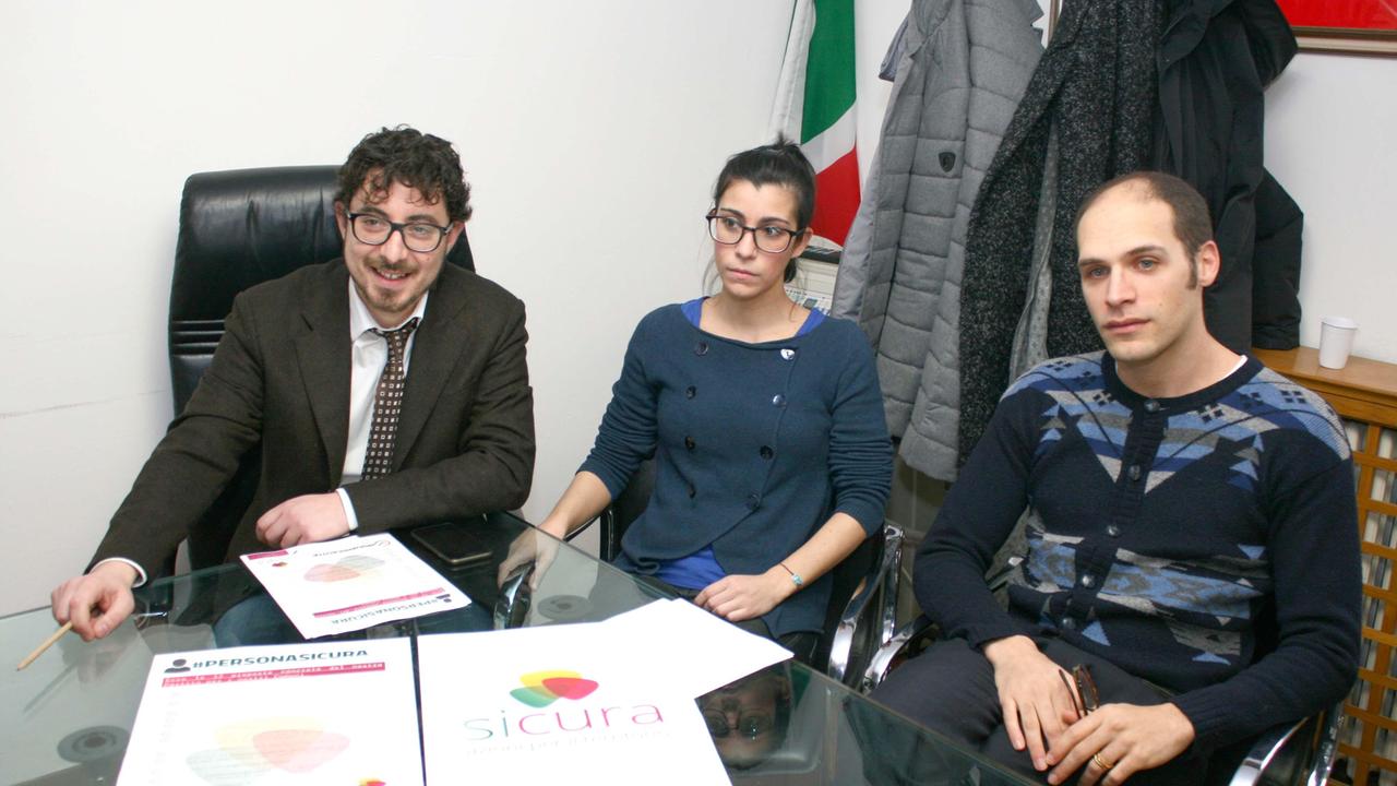 Da sinistra: Luigi Vitellio, Giulia Bertelli e Leonardo Fiorentini