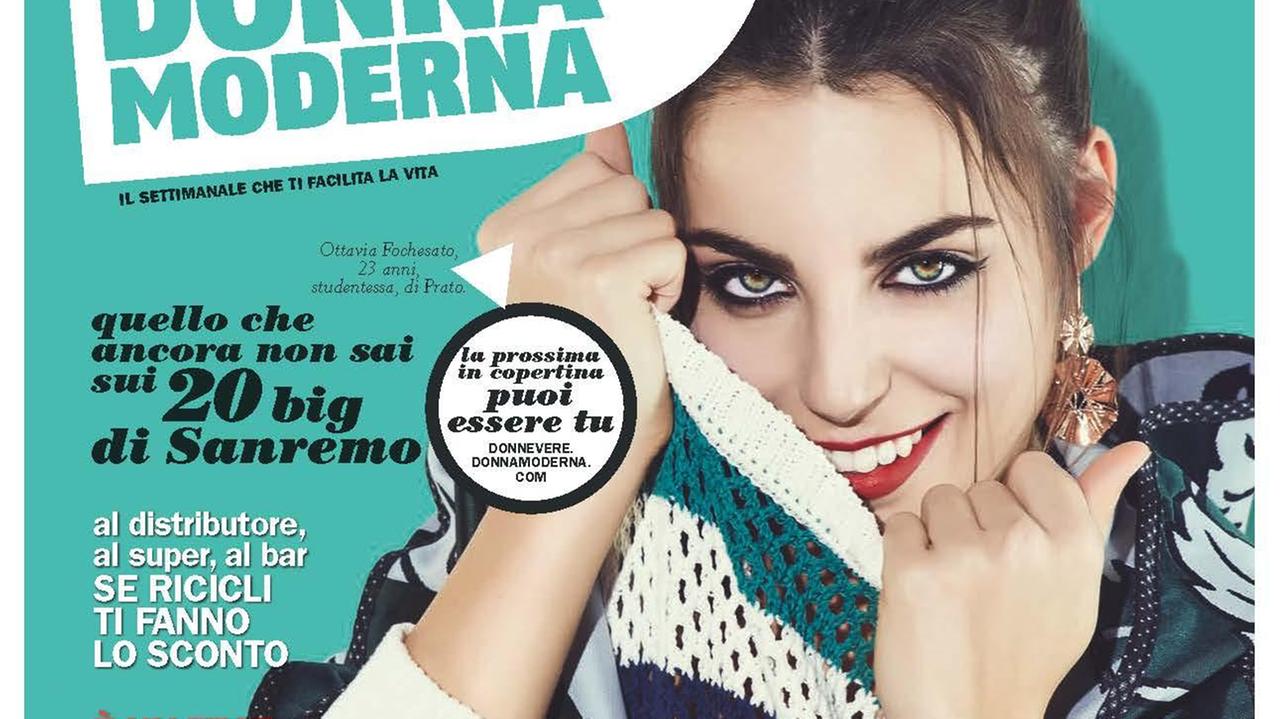 La copertina di "Donna Moderna"