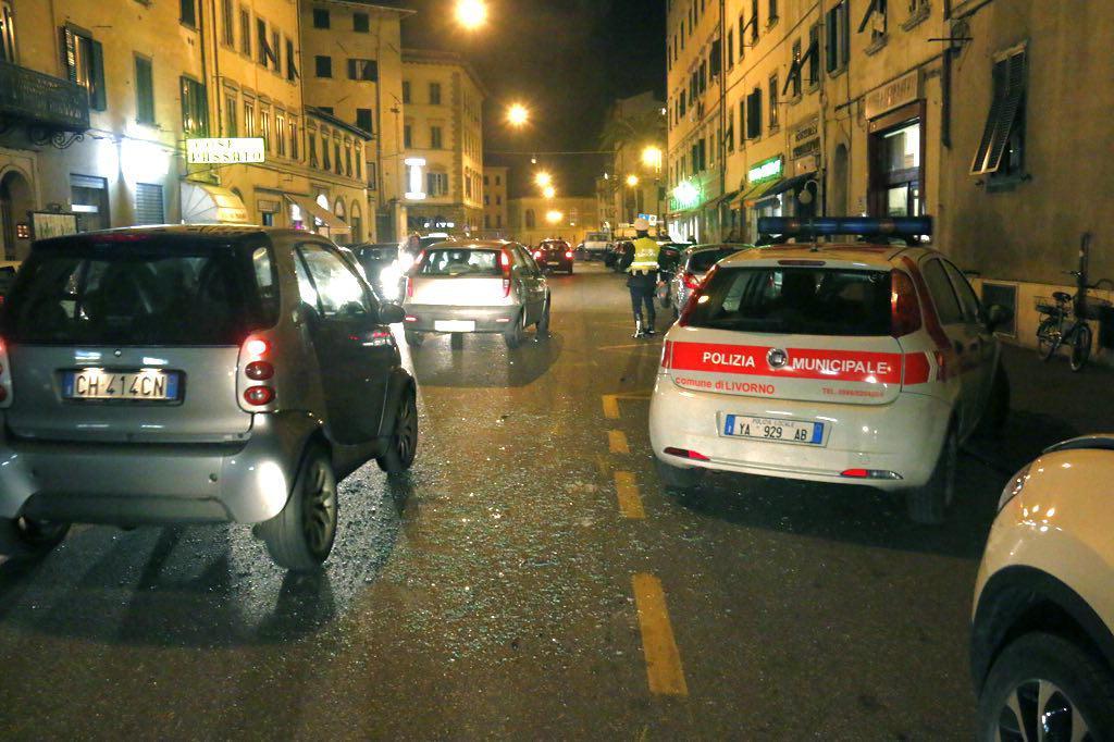 L'investimento in via Larderel (Marzi/Pentafoto)