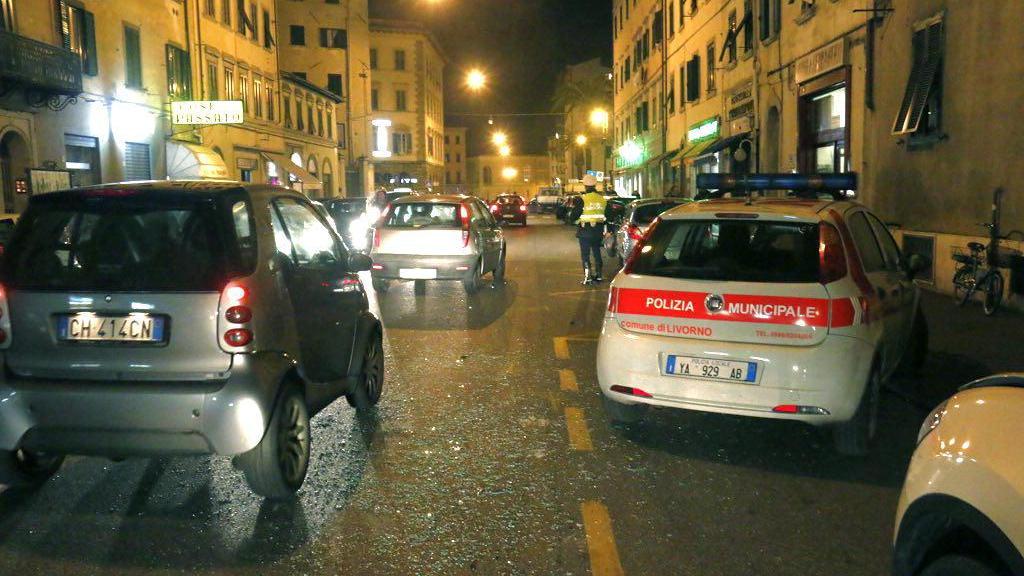 L'investimento in via Larderel (Marzi/Pentafoto)