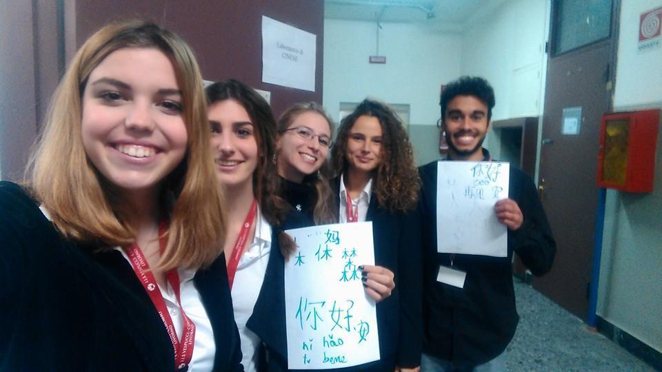 Studenti del corso di cinese del Vespucci