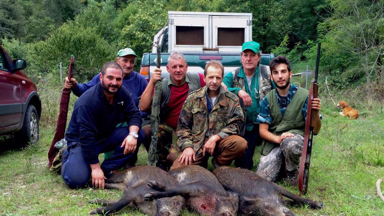 Una battuta al cinghiale (foto d'archivio)