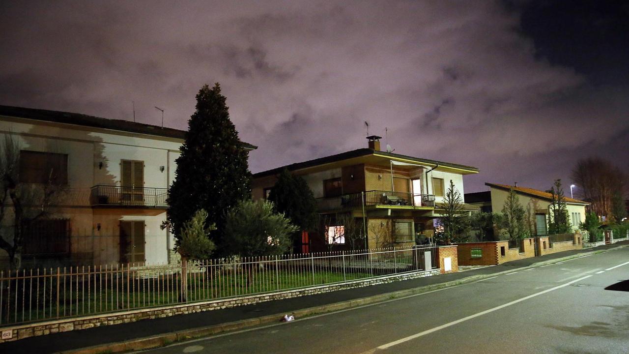 Via Vittorio Veneto a Chiesina dove è avvenuto l'infortunio (foto Nucci)