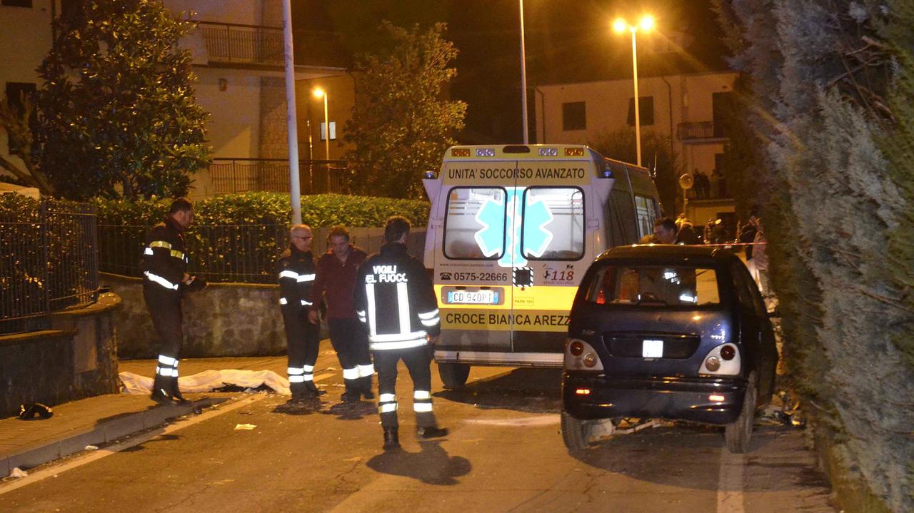 La scena dell'incidente con la minicar guidata da Alexe Dunat