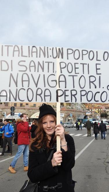 Gli studenti in prima linea nella protesta 
