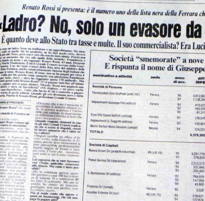 «Io un ladro? No solo un evasore» 