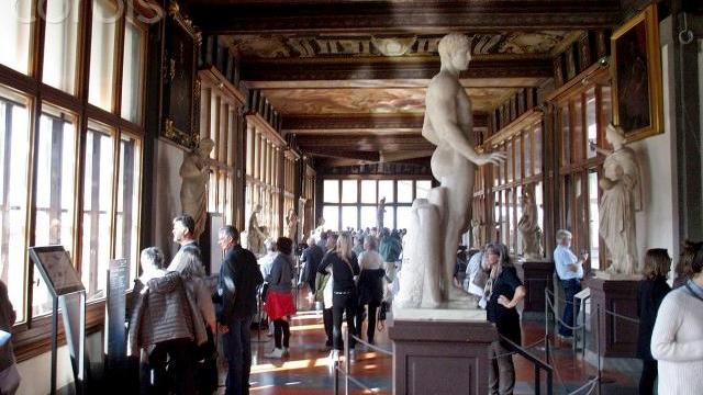 La galleria degli Uffizzi