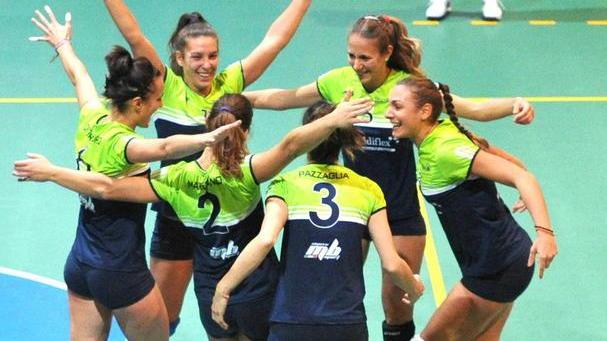 Le ragazze del Blu Volley Quarrata (Foto Gori)