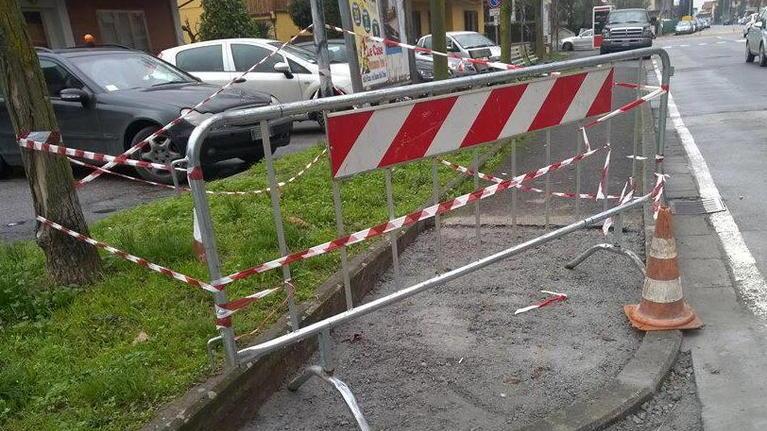 Marciapiedi senza barriere già iniziati i lavori in centro