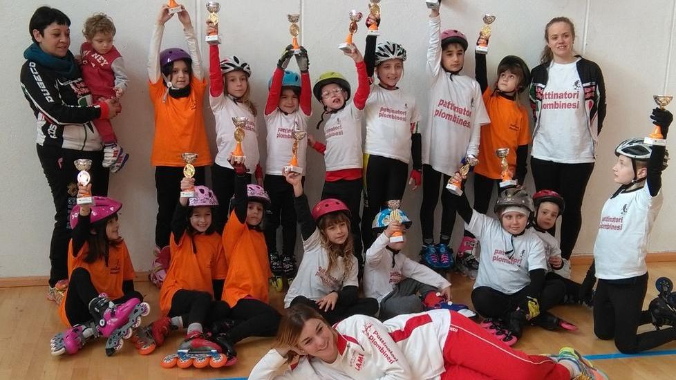 Bene i piccoli Pattinatori piombinesi