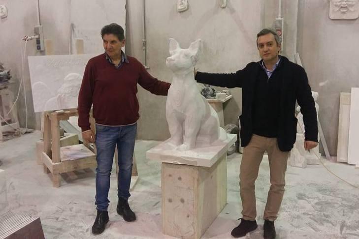 Vagli, pronta anche la statua del cane Diesel