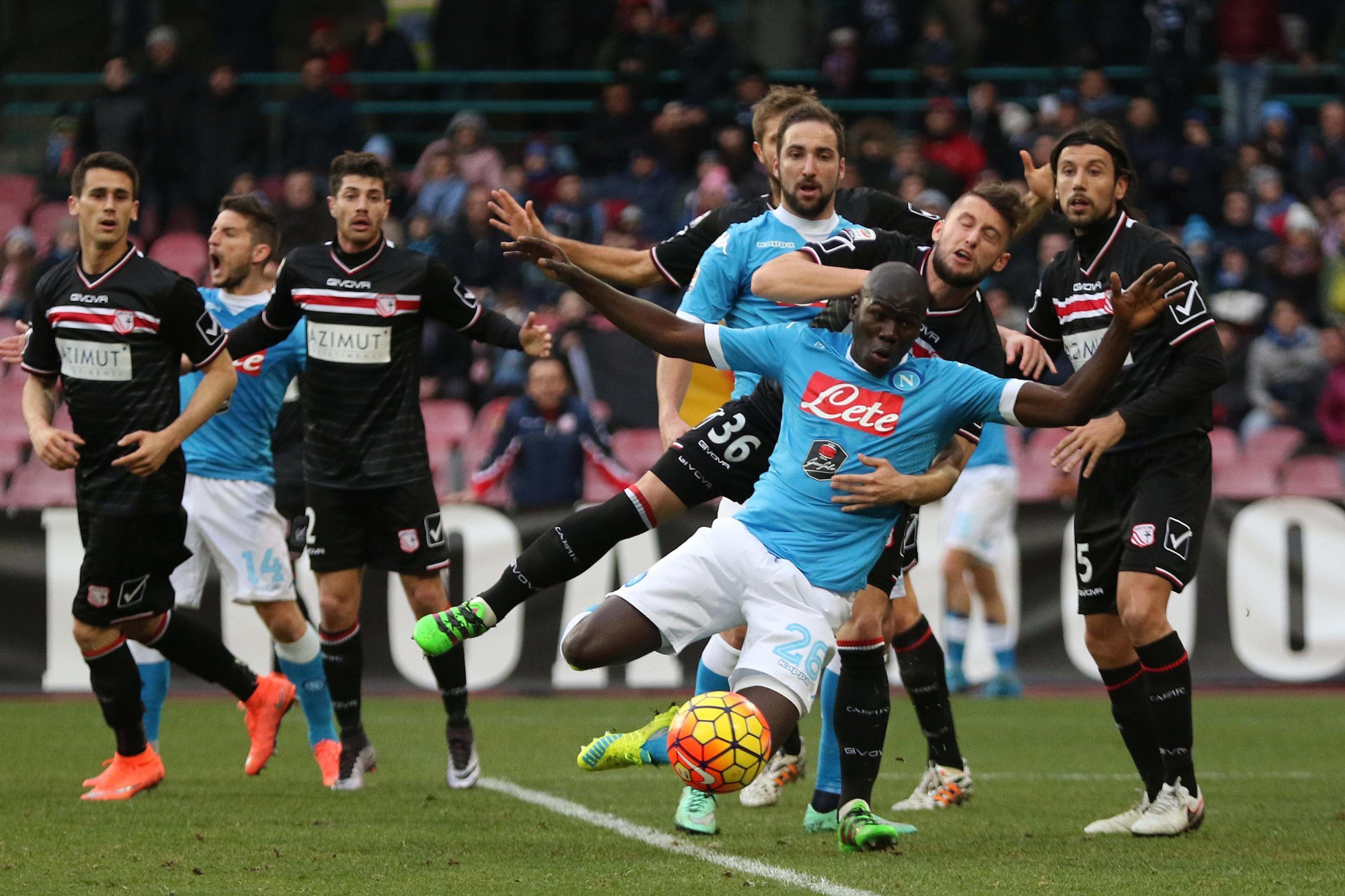 Il Carpi cade con onore a Napoli