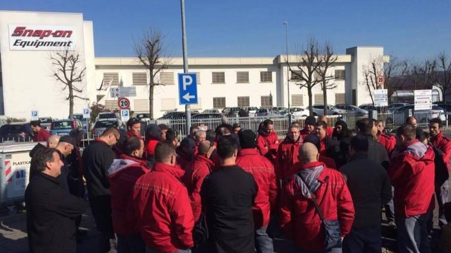 Snap-On, lavoratori in sciopero