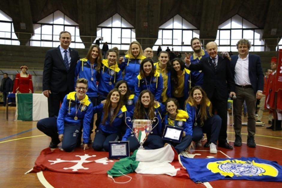 Il Cus Pisa vfemminile campione d'Italia (foto Giacomo Pucci)