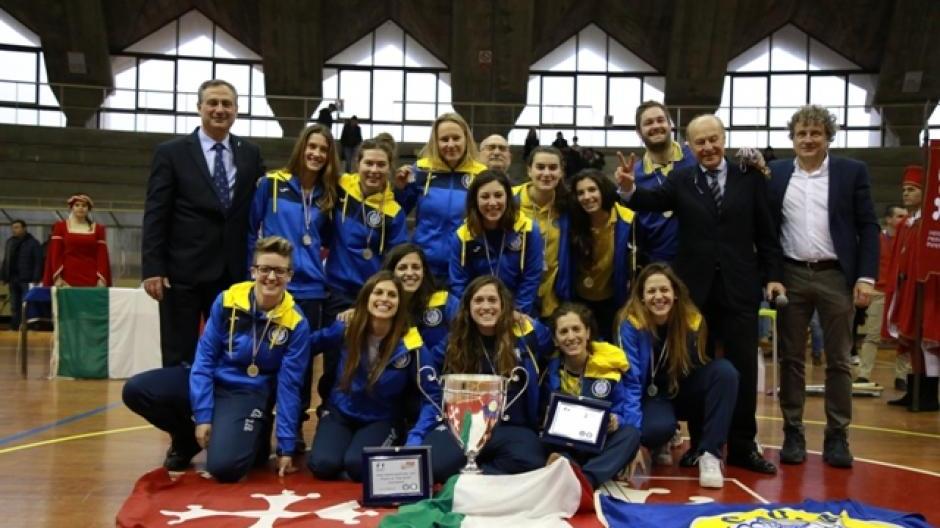Il Cus Pisa vfemminile campione d'Italia (foto Giacomo Pucci)