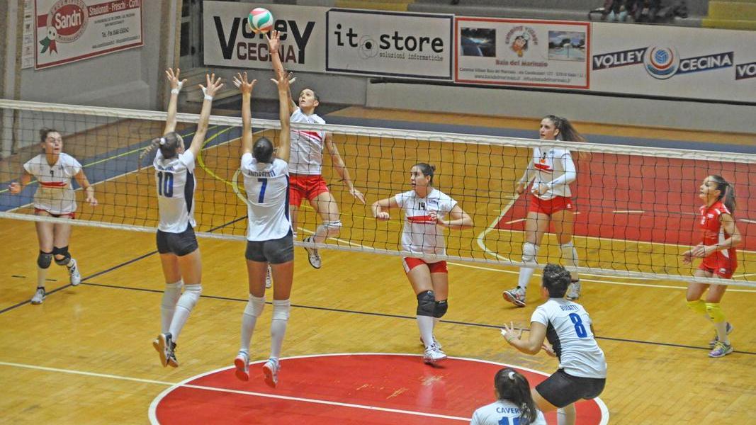 Un match del Volley Cecina