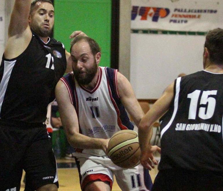Jacopo Corsi in azione con la maglia della Sibe Prato