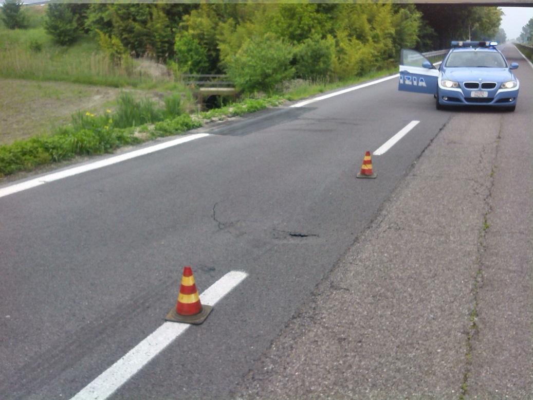La superstrada chiusa (foto archivio)