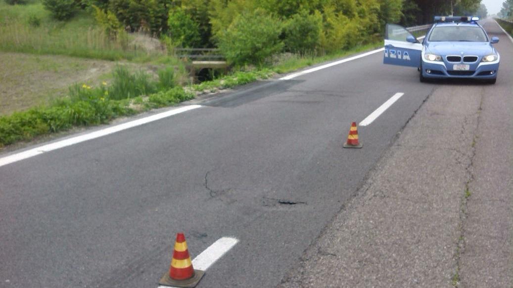 La superstrada chiusa (foto archivio)