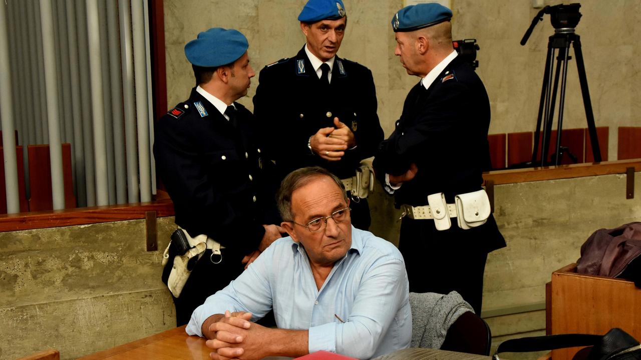 L'imputato Antonino Bilella a un'udienza del processo