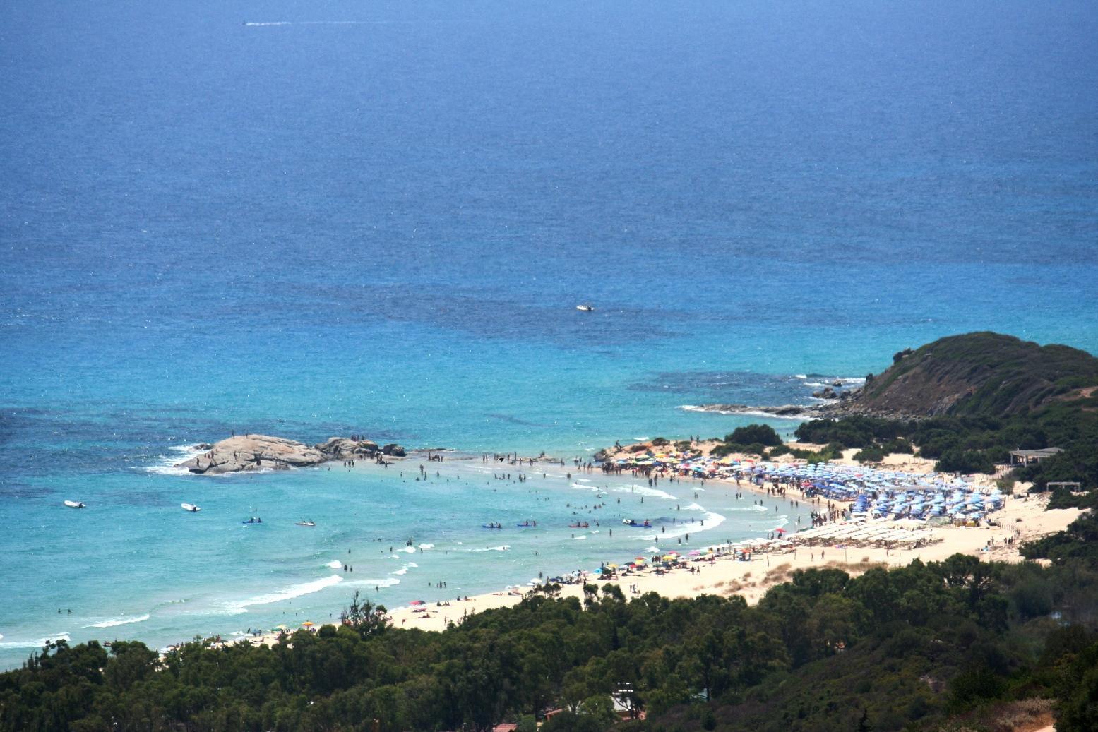La spiaggia di Costa Rei, nel comune di Muravera