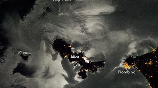 L’Elba fotografata dallo spazio