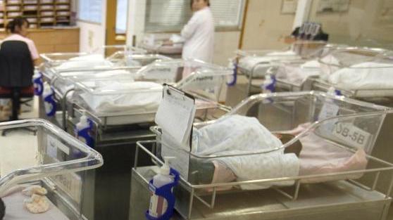 La nursery di un ospedale
