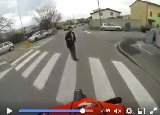 Il video un attimo prima dell'investimento del pedone