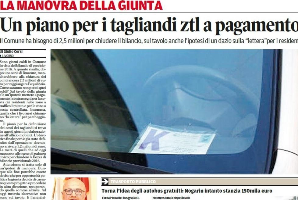 L’amministrazione a caccia di 2.5 milioni Ipotesi di far pagare la “lettera” ai residenti