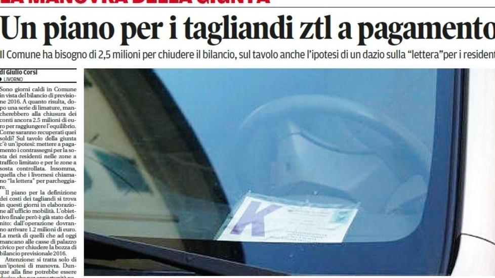 L’amministrazione a caccia di 2.5 milioni Ipotesi di far pagare la “lettera” ai residenti