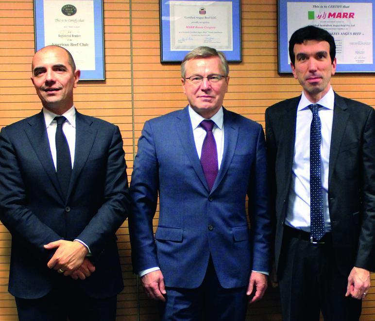 Il ministro Martina in visita alla sede Inalca in Russia