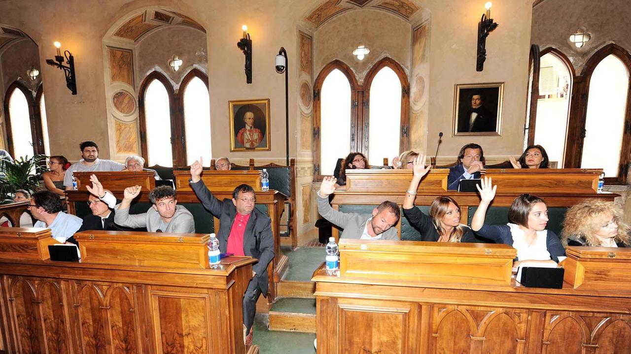 I consiglieri Pd in un'immagine di repertorio (foto Pabar)