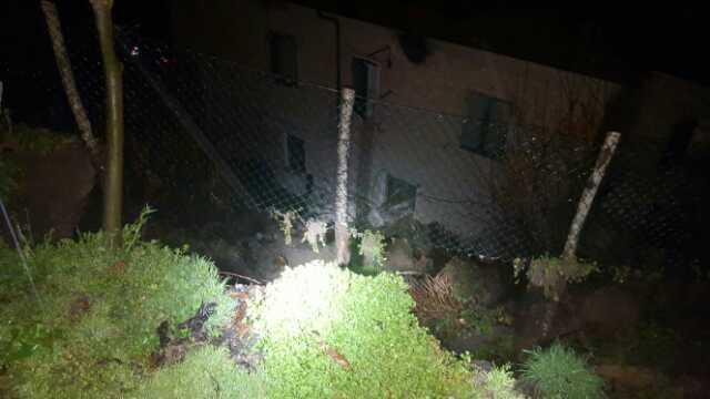 Frana il terreno, evacuate tre famiglie