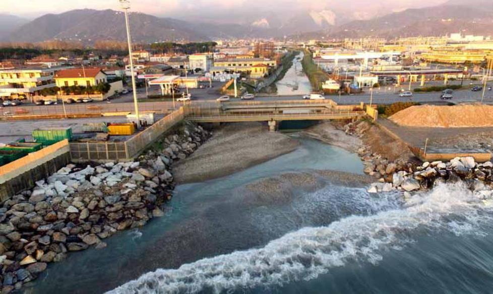 Progetto Waterfront, nuovi studi sul molo alla foce del Carrione 