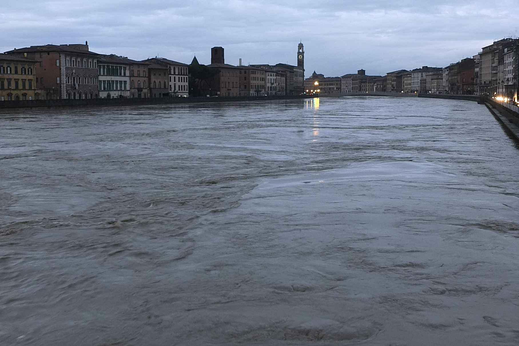 Una piena dell'Arno