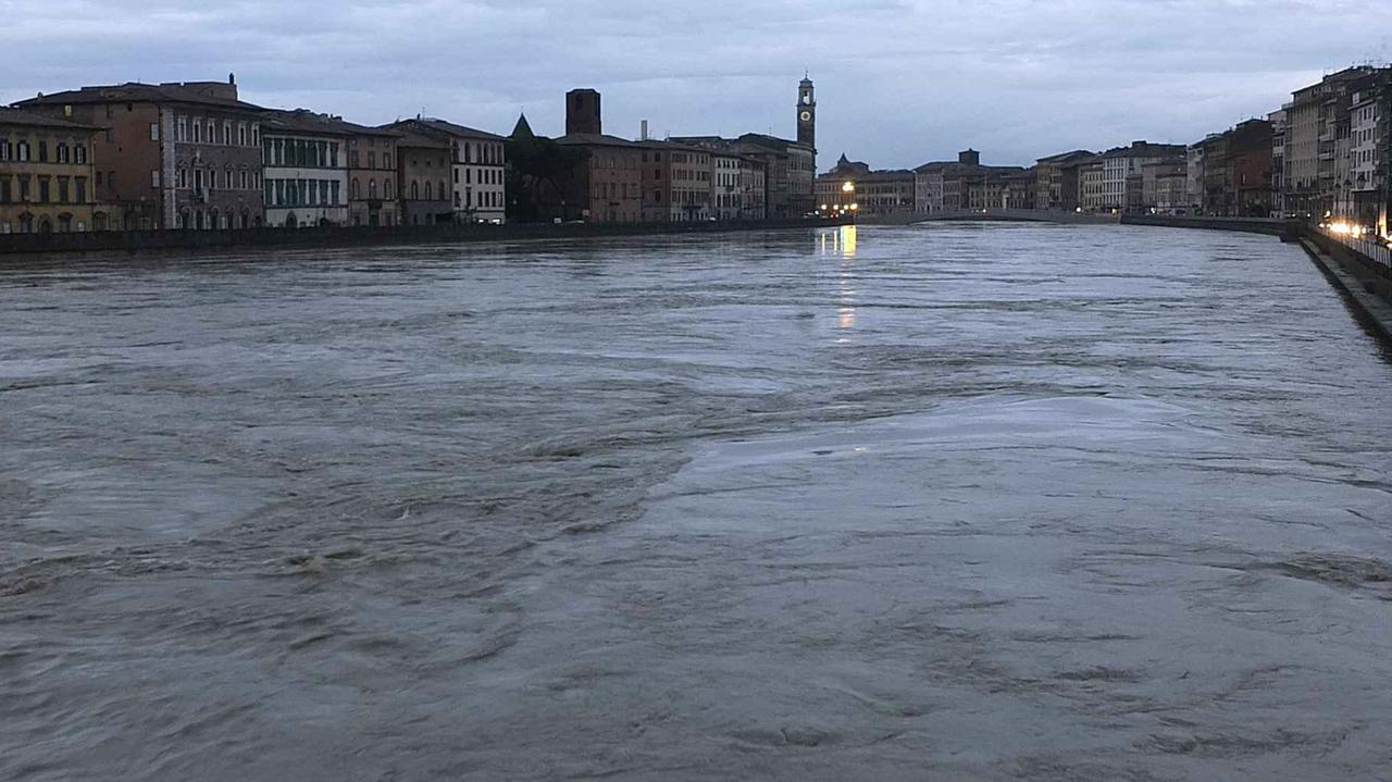 Una piena dell'Arno