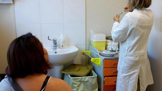 Un ambulatorio per la vaccinazione (foto d'archivio)