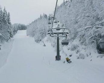 Abetone, finalmente neve in abbondanza