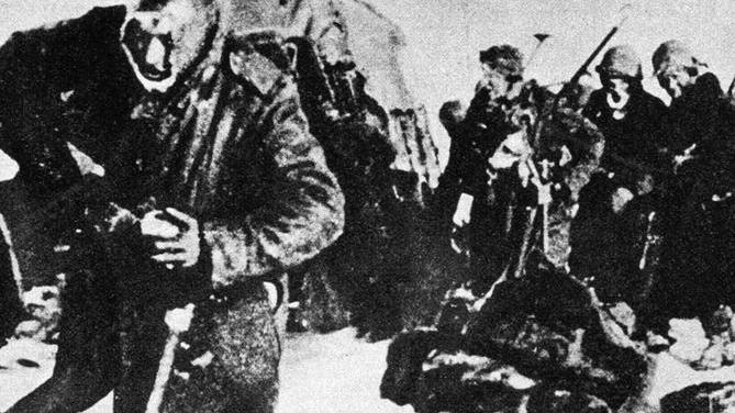 Soldati italiani dell'Armir nella tragica ritirata dal fronte russo