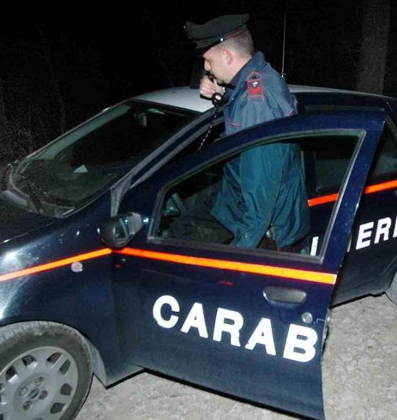 Un intervento dei carabinieri (foto d'archivio)