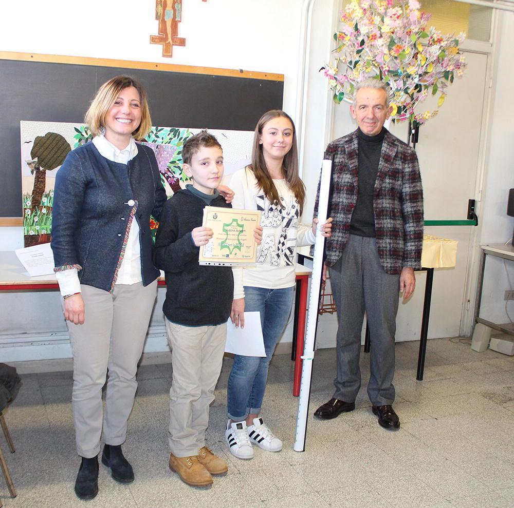 Un momento della presentazione delle opere