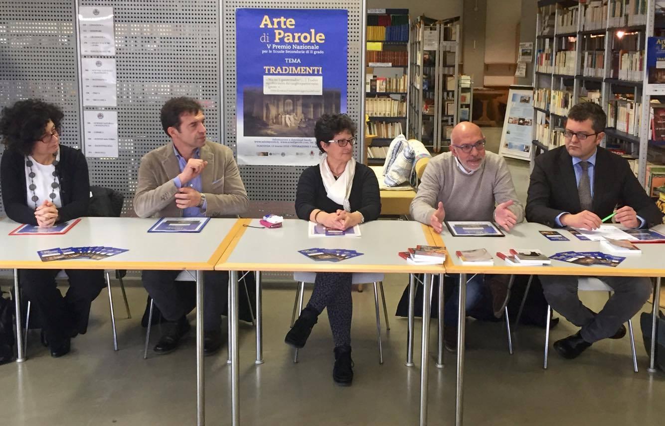 Da sinistra Paola Tassi, Stefano Betti, Grazia Maria Tempesti, Gianni Conti e Simone Mangani