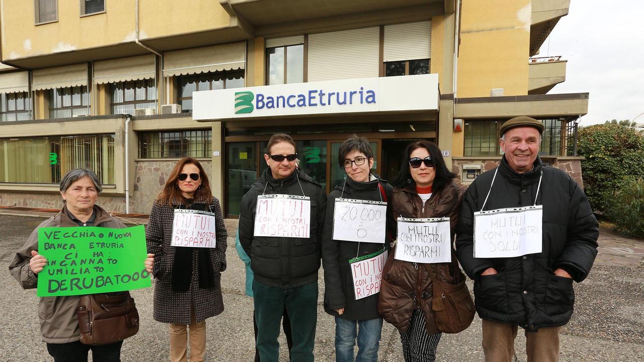 L’iniziativa della scorsa settimana a Empoli, alla sede di Banca Etruria
