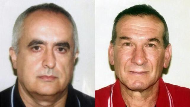 A sinistra la vittima Maurilio Vargiu, a destra il cognato Gianpriamo Piras