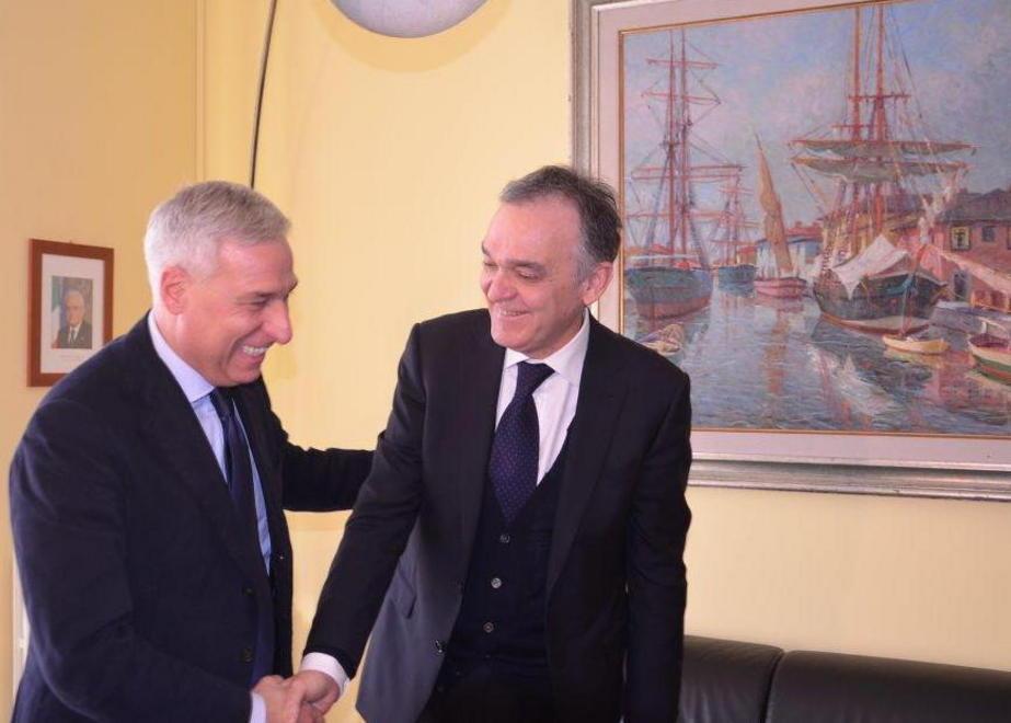 Il sindaco di Viareggio Giorgio Del Ghingaro con il governatore Enrico Rossi