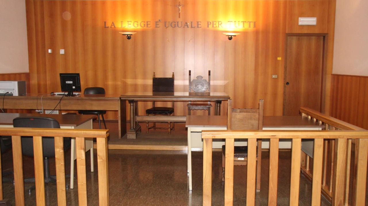 Un'aula di tribunale