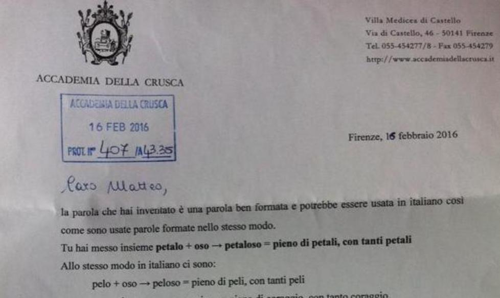 “Petaloso” diventa una parola 