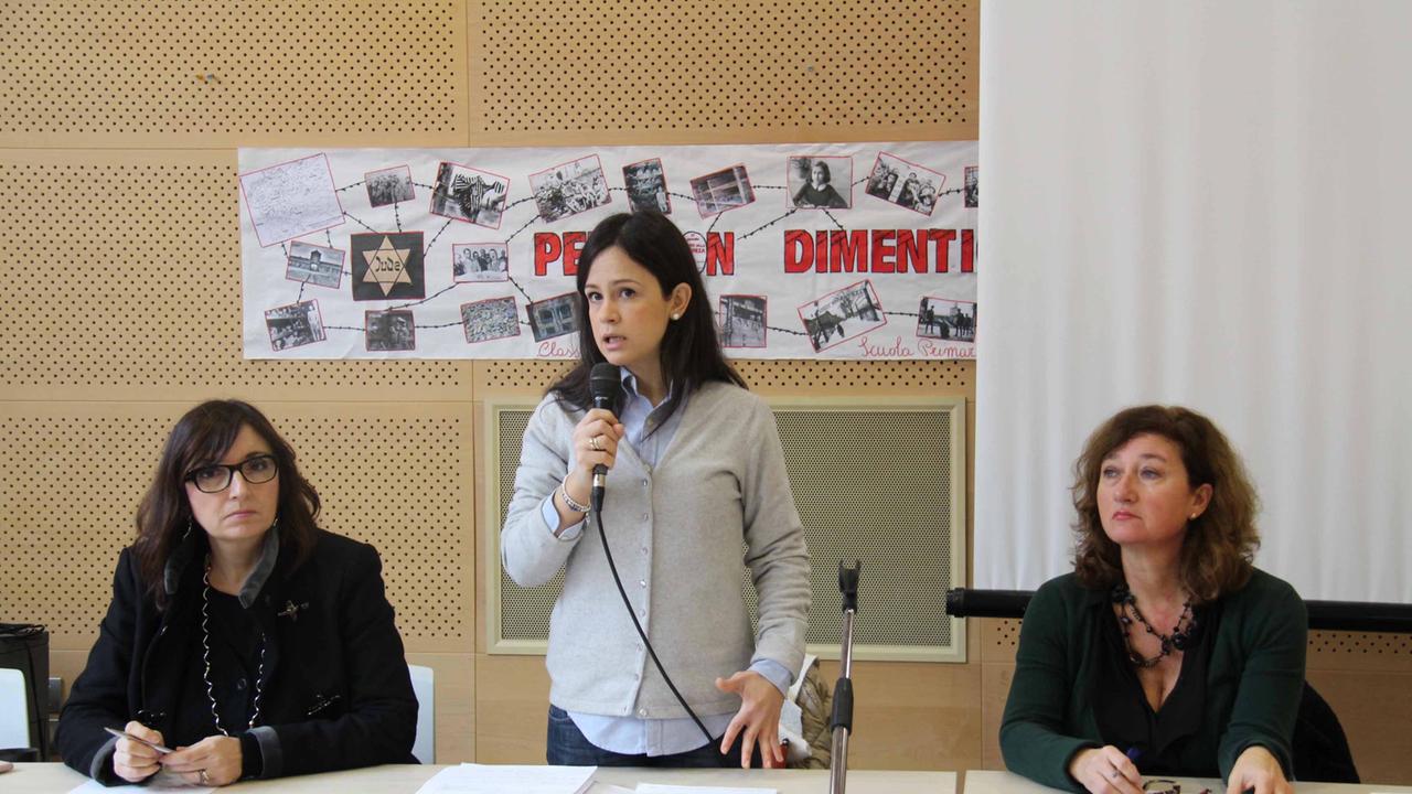 Senia Bacci Graziani, l’ assessore Ina Dhimgjini e Paola Carletti
